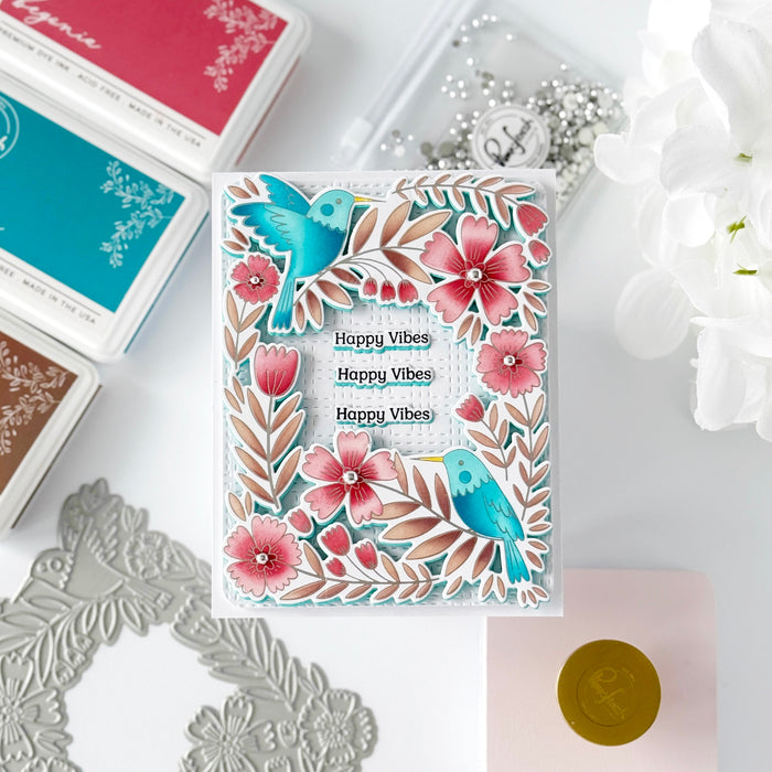 Happy Hummingbirds press plate