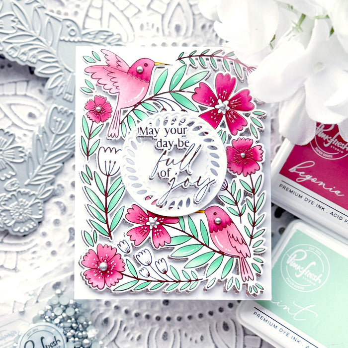 Happy Hummingbirds press plate