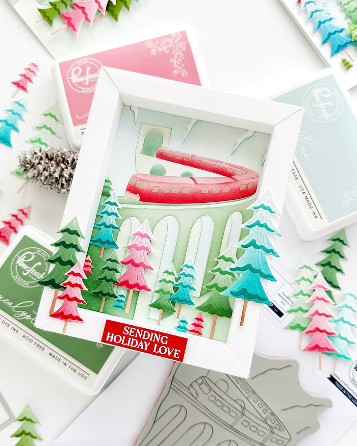 Holiday Express cling stamp