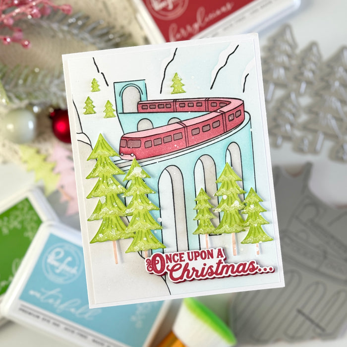 Holiday Express cling stamp