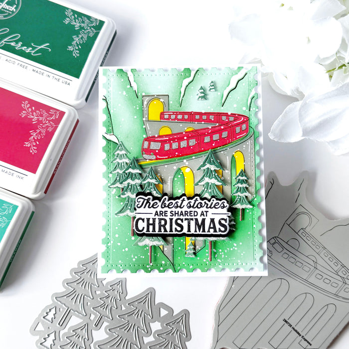 Holiday Express cling stamp