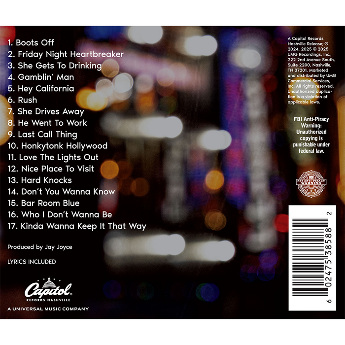Honkytonk Hollywood (CD) Back