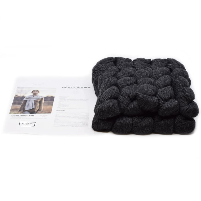 Blue Sky Fibers Hovland Entrelac Wrap Kit -508 - Natural Medium Gray 48619562 | Kits at Michigan Fine Yarns