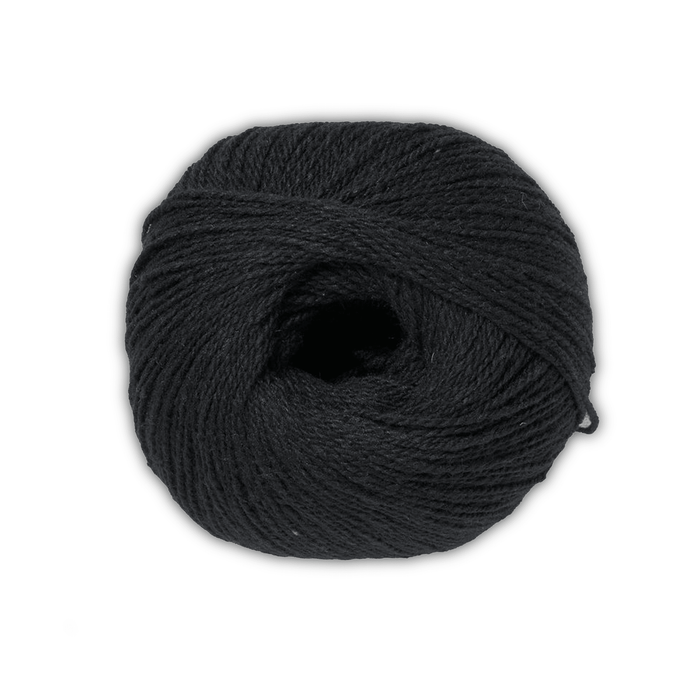 Queensland Kathmandu Fingering -23 - Pitch Black 841275190023 | Yarn at Michigan Fine Yarns