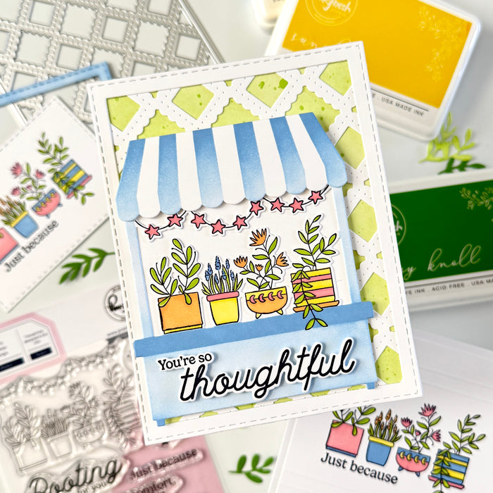 Lacy Lattice coverplate die