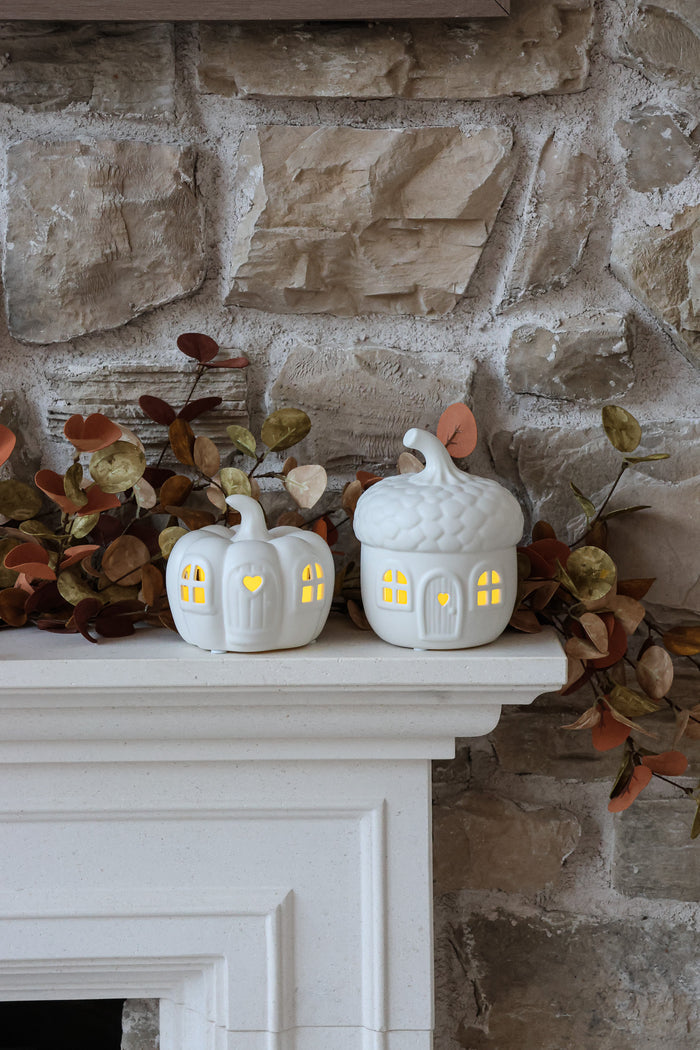 LED Acorn & Pumpkin House - Bundle