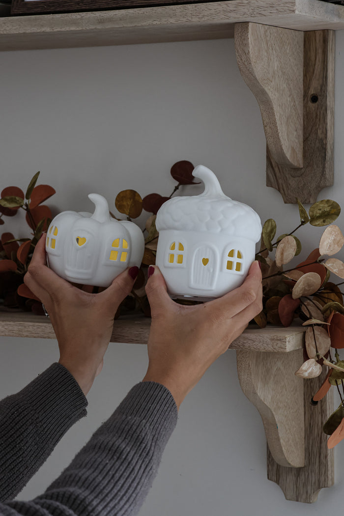 LED Acorn & Pumpkin House - Bundle