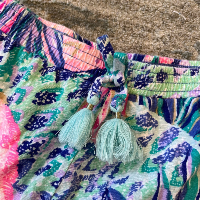 Lilly Pulitzer Girls Destan Pant Multi Gypset Paradise M 6-7