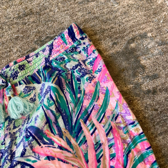 Lilly Pulitzer Girls Destan Pant Multi Gypset Paradise M 6-7