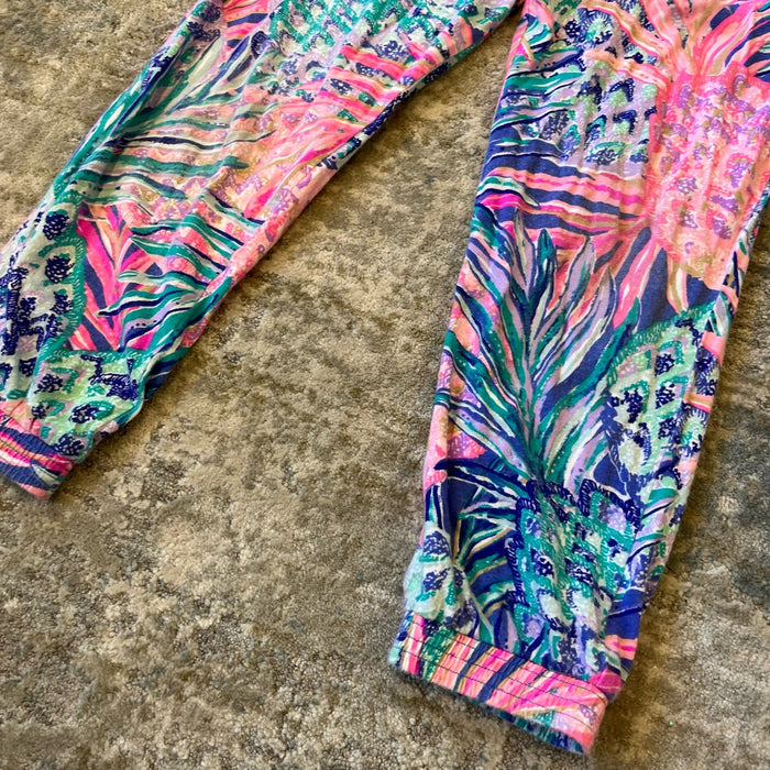 Lilly Pulitzer Girls Destan Pant Multi Gypset Paradise M 6-7