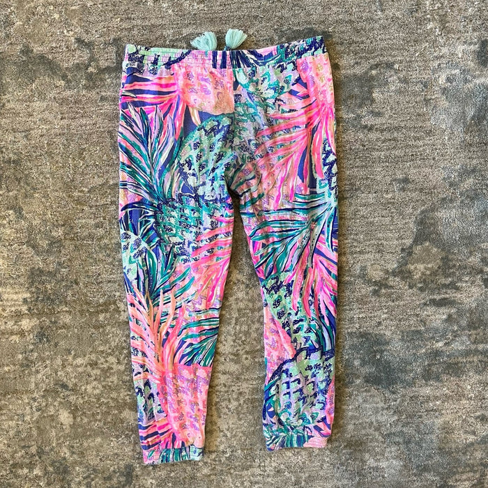 Lilly Pulitzer Girls Destan Pant Multi Gypset Paradise M 6-7