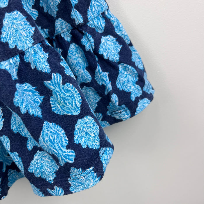 Lilly Pulitzer Girls Mini Jodee Short Sleeve Dress Low Tide Navy Any Fin For You XS 2-3