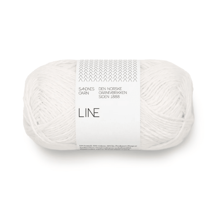 Sandnes Garn Line - 1002 - White  | Yarn at Michigan Fine Yarns