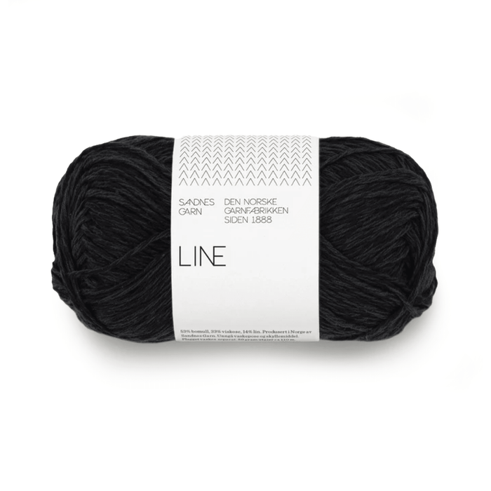 Sandnes Garn Line - 1099 - Black  | Yarn at Michigan Fine Yarns