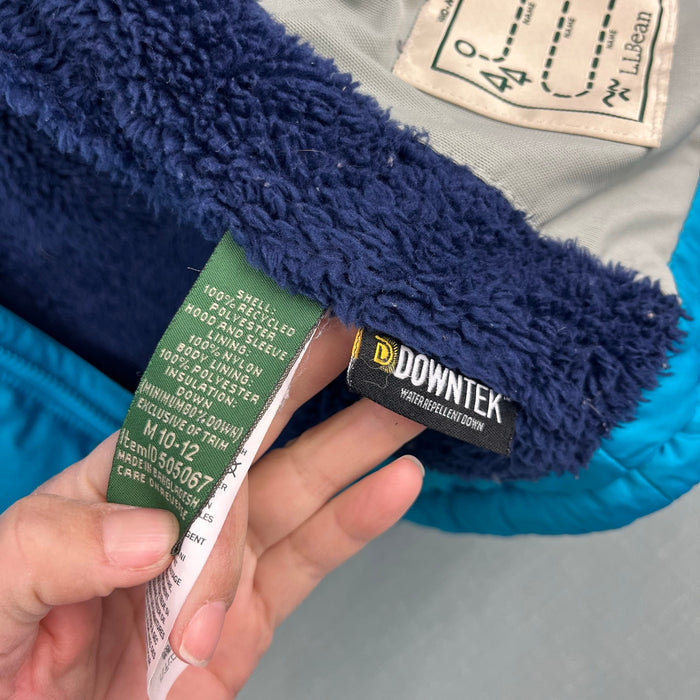 L.L. Bean Kids' Down Jacket Blue M 10/12