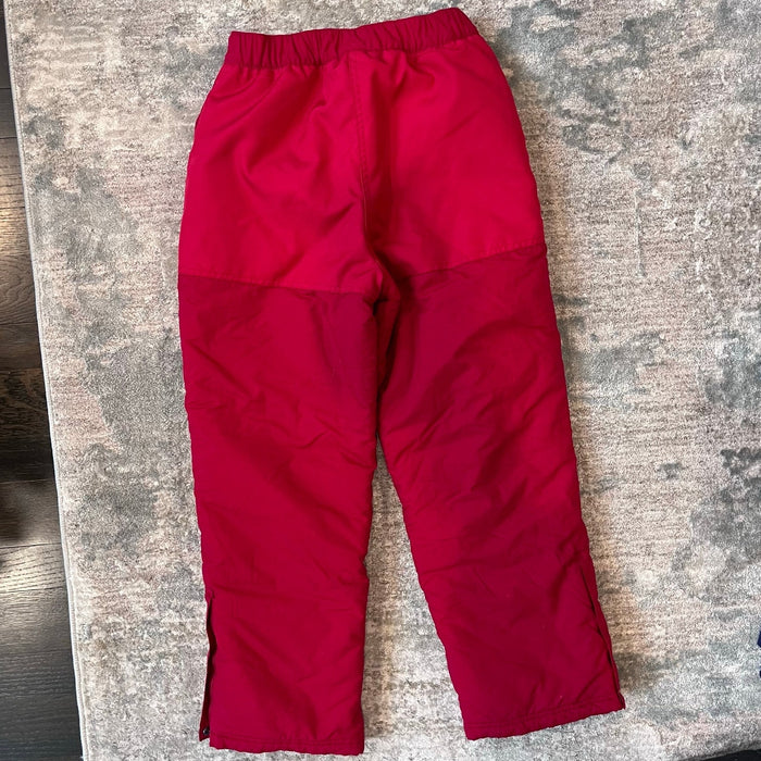 L.L. Bean Kids Insulated Snow Pants Red 10