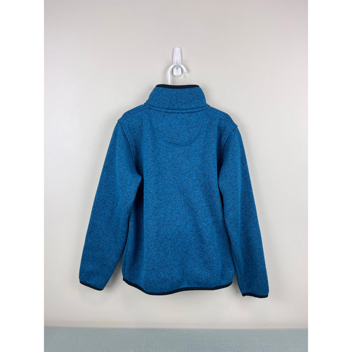 L.L. Bean Sweater Fleece Half Snap Pullover Blue Small 8
