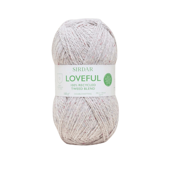 Sirdar Loveful Recycled Tweed - 201 - Silver | Yarn at Michigan Fine Yarns