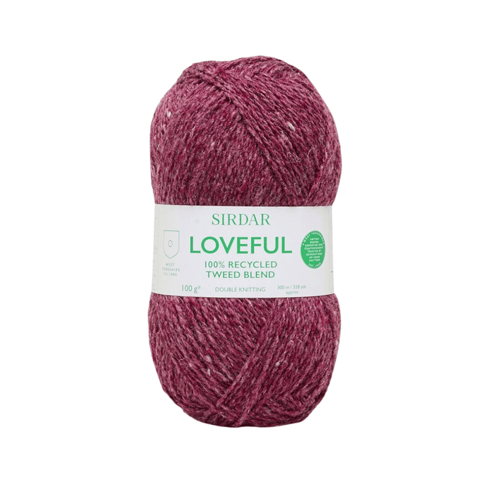 Sirdar Loveful Recycled Tweed - 203 - Berry | Yarn at Michigan Fine Yarns
