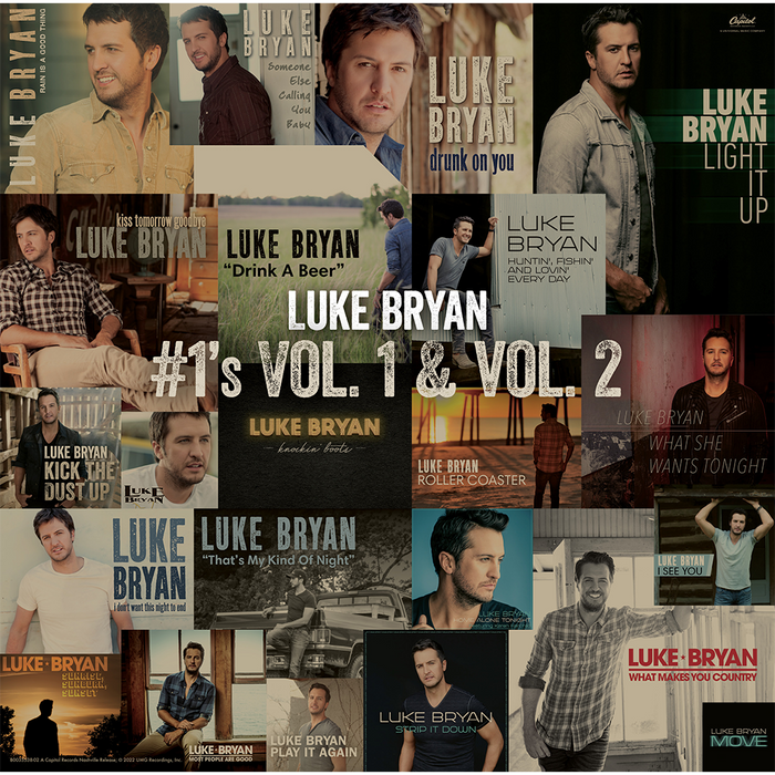 Luke Bryan - #1’s Vol. 1 & Vol. 2 Box Set (Vinyl) Poster