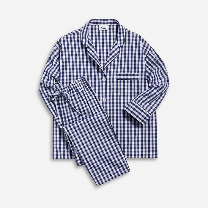 PDP2 Option[Navy Gingham Poplin] MAIN