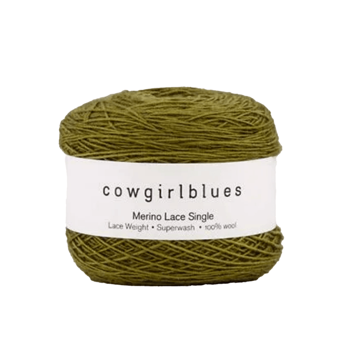 Cowgirlblues Merino Lace Single -Olive  | Yarn at Michigan Fine Yarns