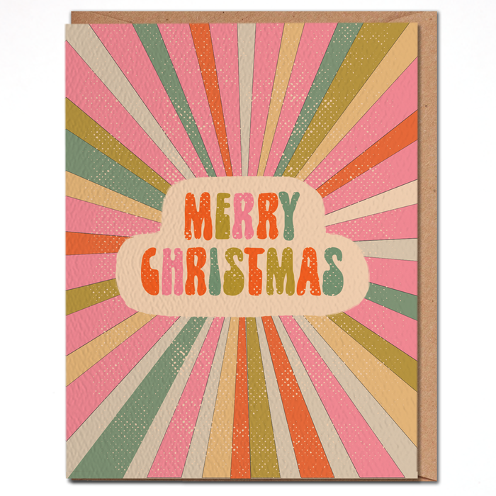 Merry Christmas - Colorful Christmas Card
