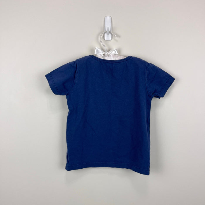 Mini Boden Short Sleeve Applique Party Pig T-Shirt 2-3