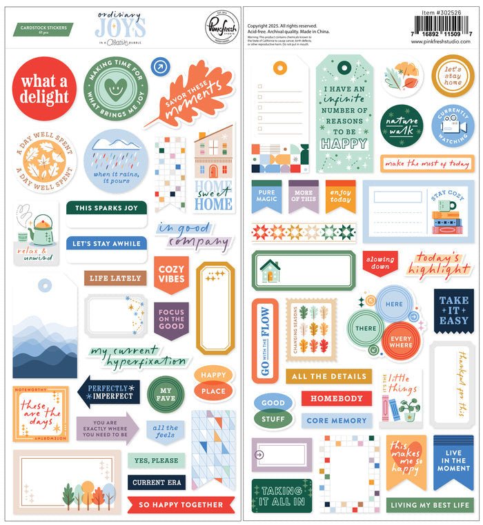 Ordinary Joys: Cardstock Stickers