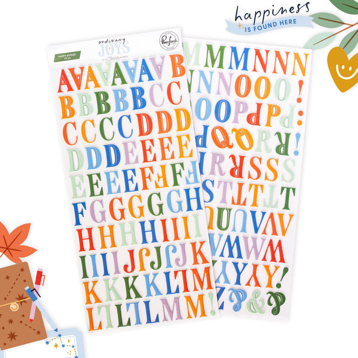 Ordinary Joys: Puffy Alpha Stickers