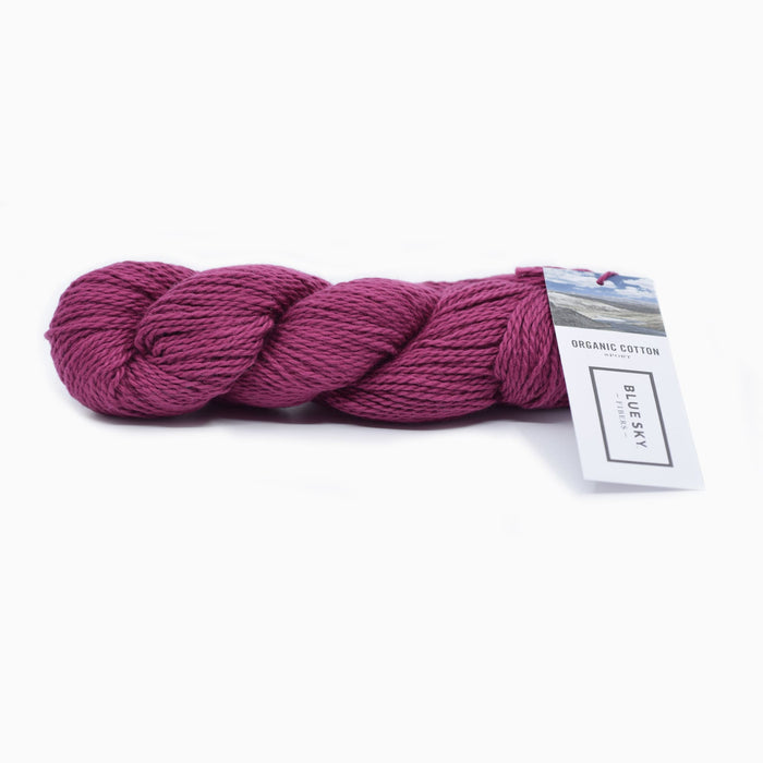 Blue Sky Fibers Organic Cotton Sport -201 - Poppy | Yarn at Michigan Fine Yarns