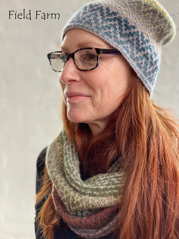 Freia Oscilla Hat and Cowl Kit | Kits at Michigan Fine Yarns