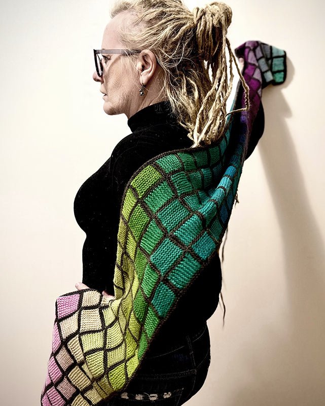 Freia Painter's Path Scarf Kit - Kaleidoscope (Brights)  | Kits at Michigan Fine Yarns