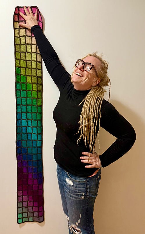 Freia Painter's Path Scarf Kit - Kaleidoscope (Brights)  | Kits at Michigan Fine Yarns