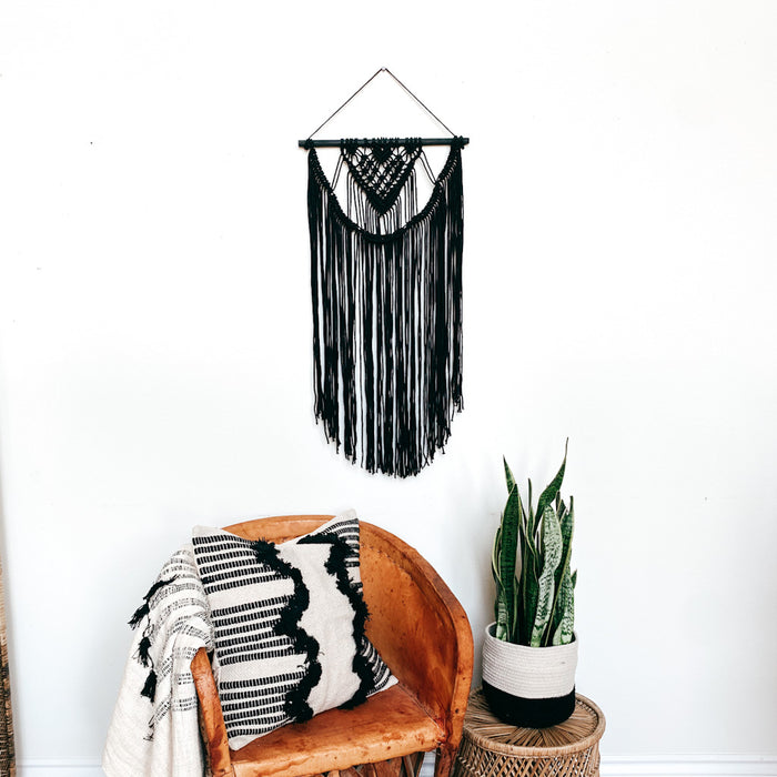 PANDORA | Black Macrame Wall Hanging - Rebel Villa