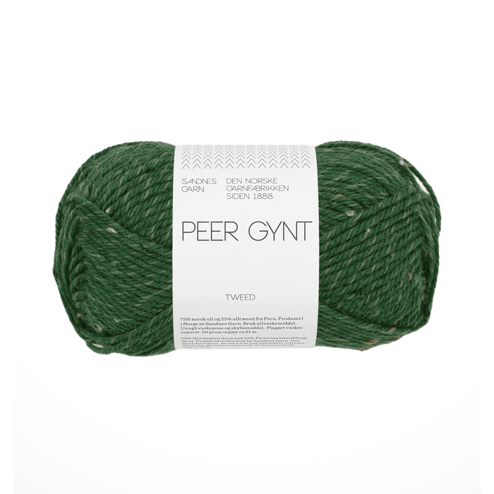Sandnes Garn Peer Gynt Tweed - 8085 - Forest Green / Brown Tweed  | Yarn at Michigan Fine Yarns