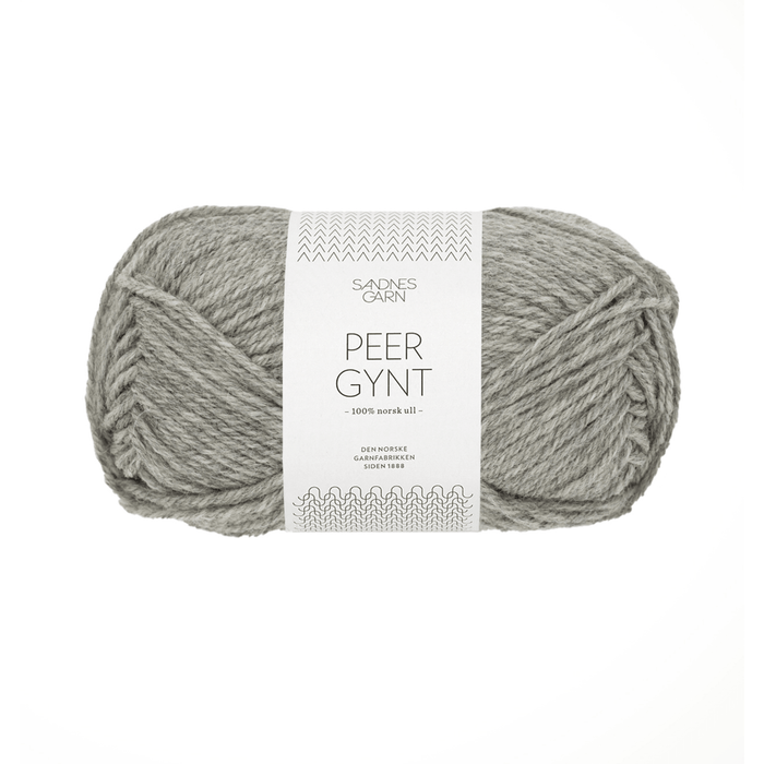 Sandnes Garn Peer Gynt - 1042 - Grey Melange  | Yarn at Michigan Fine Yarns