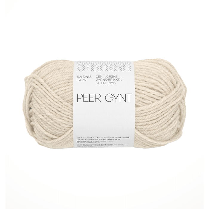 Sandnes Garn Peer Gynt - 2641 - Natural White Melange  | Yarn at Michigan Fine Yarns