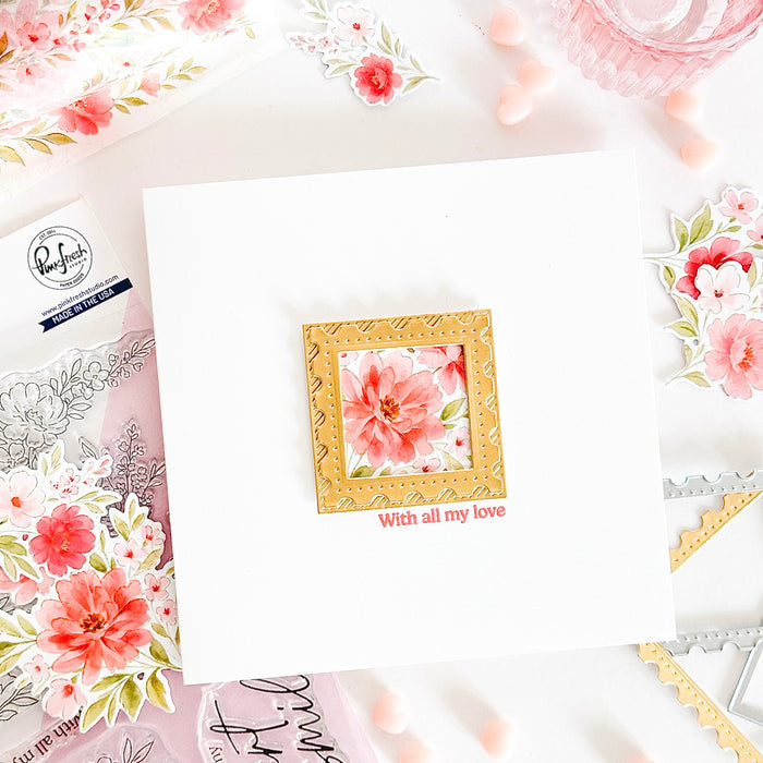 Peony Glow washi