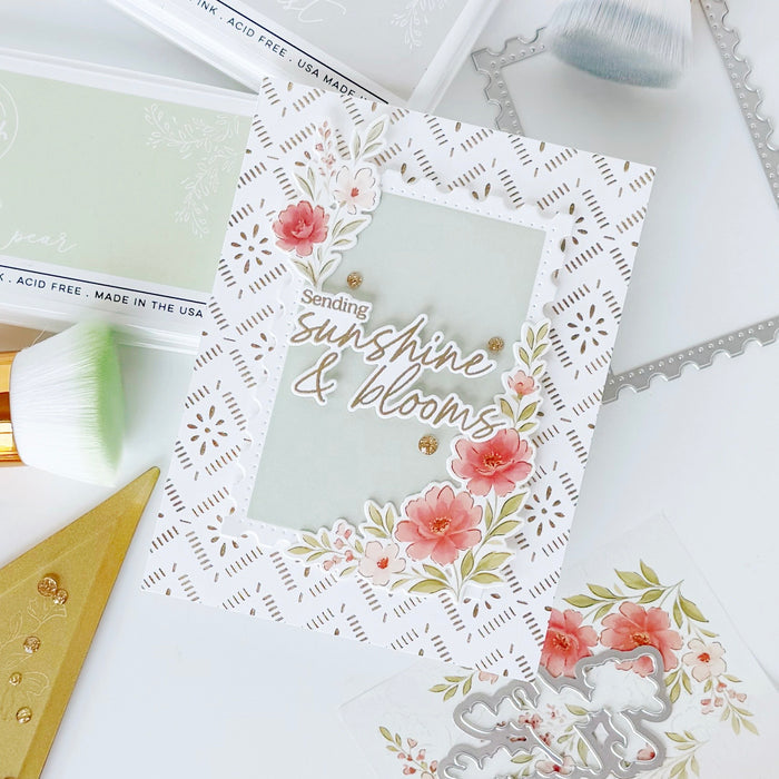 Peony Glow washi