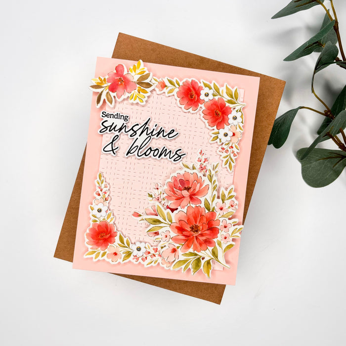 Peony Glow washi