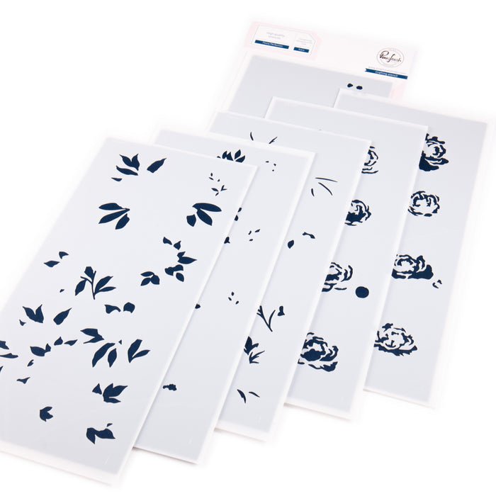 Peony Perfection stencil