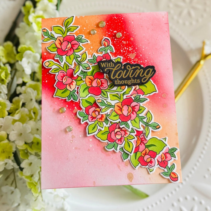 Petal Poise stamp