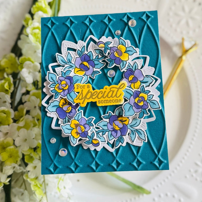 Petal Poise stencil