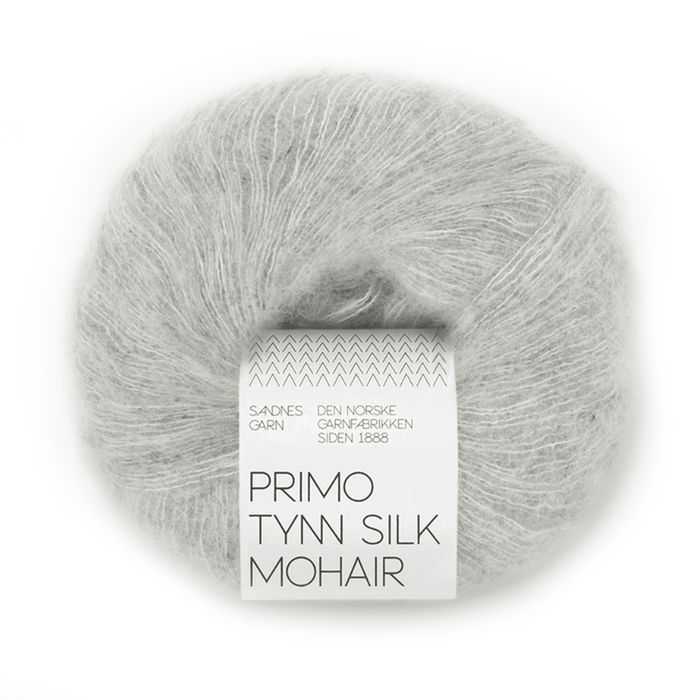Sandnes Garn Primo Tynn Silk Mohair - 1022 - Light Gray Heather 7039560811330 | Yarn at Michigan Fine Yarns