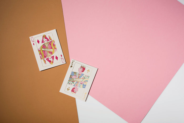 Queen of Diamonds birthday greeting card - Rebel Villa