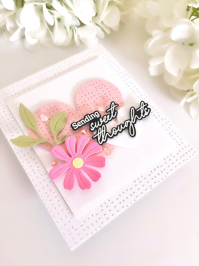 Radiating Hearts & Stars stencil