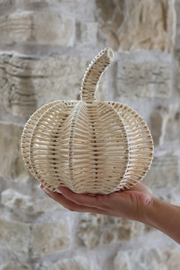 Rattan Pumpkin & Ghost Halloween Shelf Bundle