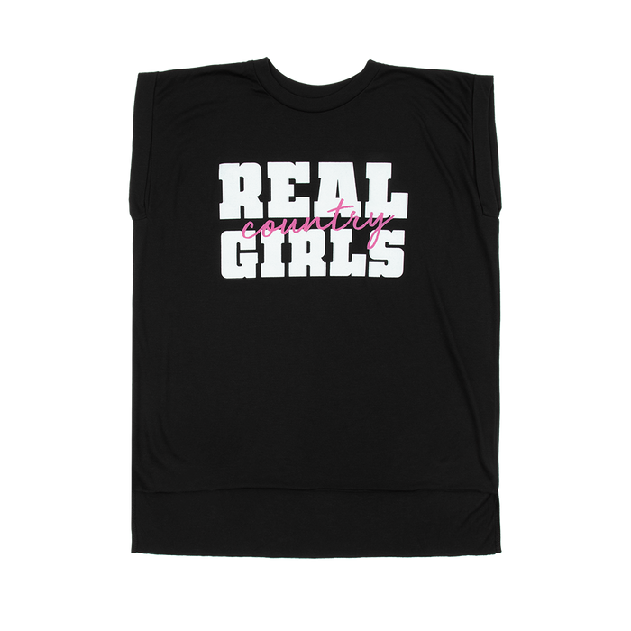 Real Country Girls Black Tank