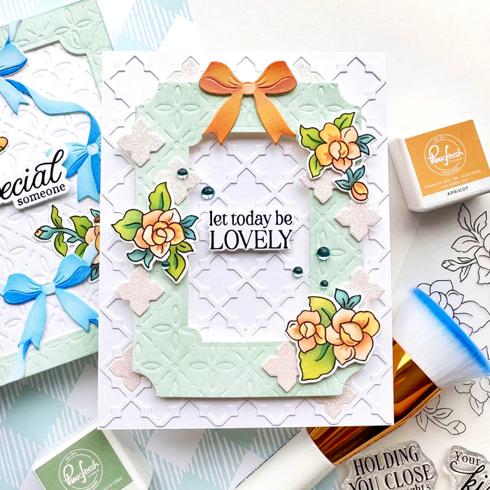 Ribbon Splendor stencil